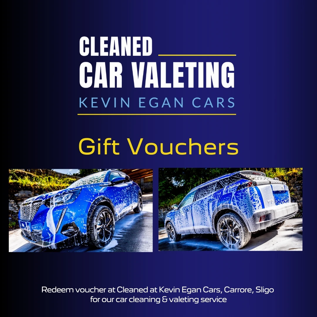 valeting gift vouchers available to purchase